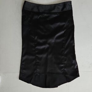 Candie's Black High-Low Satin Skirt
